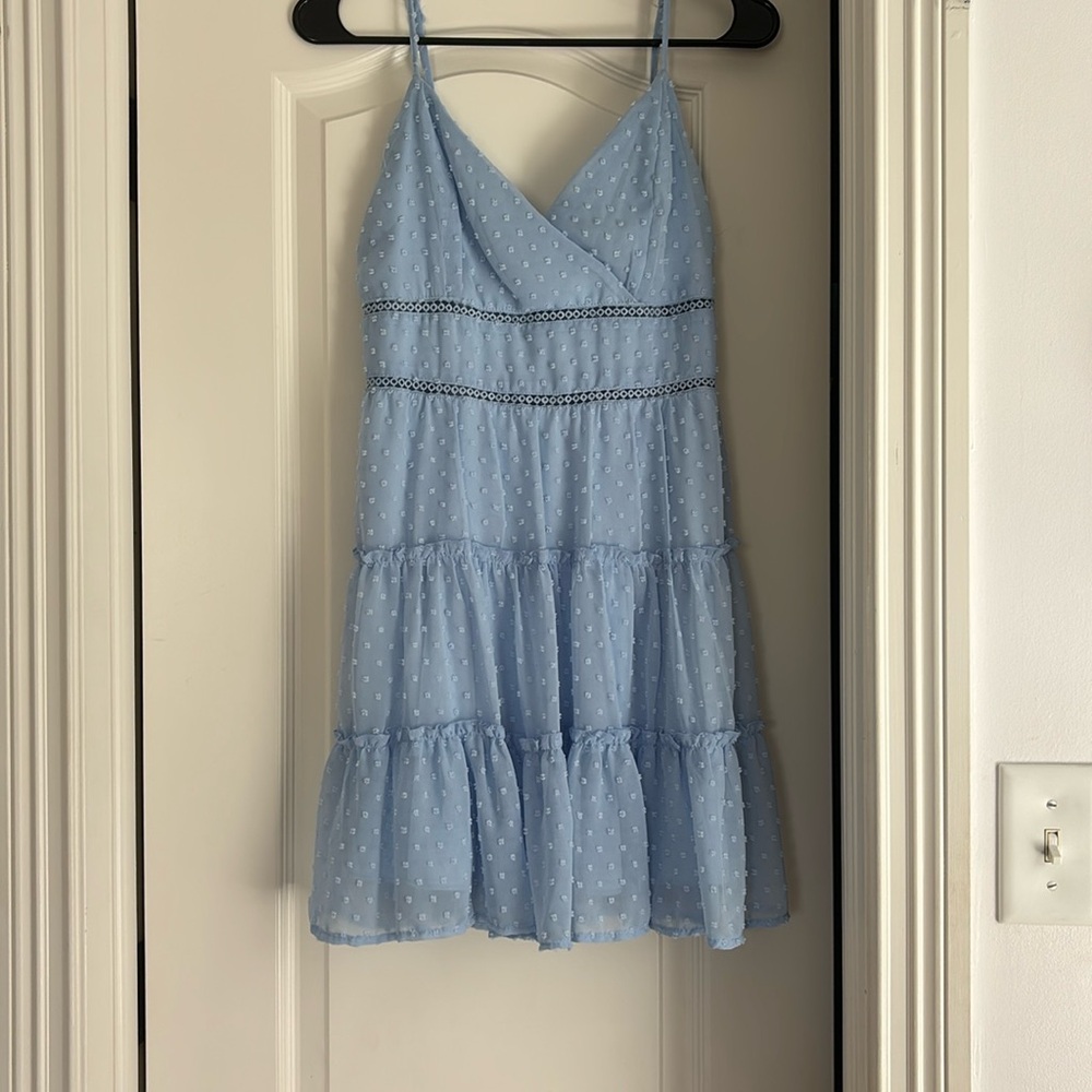 Light blue mini dress